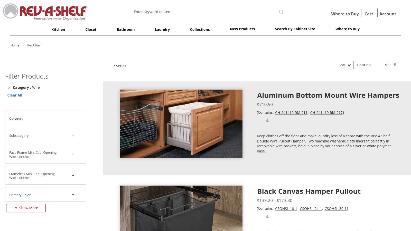 Rev-A-Shelf 5WB2-0918-CR Base Cabinet Pull-Out