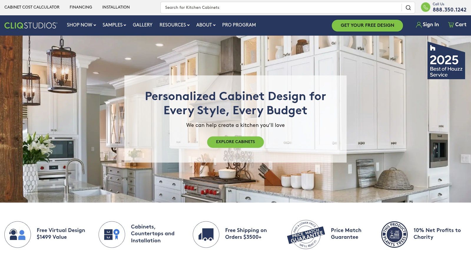 CliqStudios Reclaimed Wood Style Cabinets
