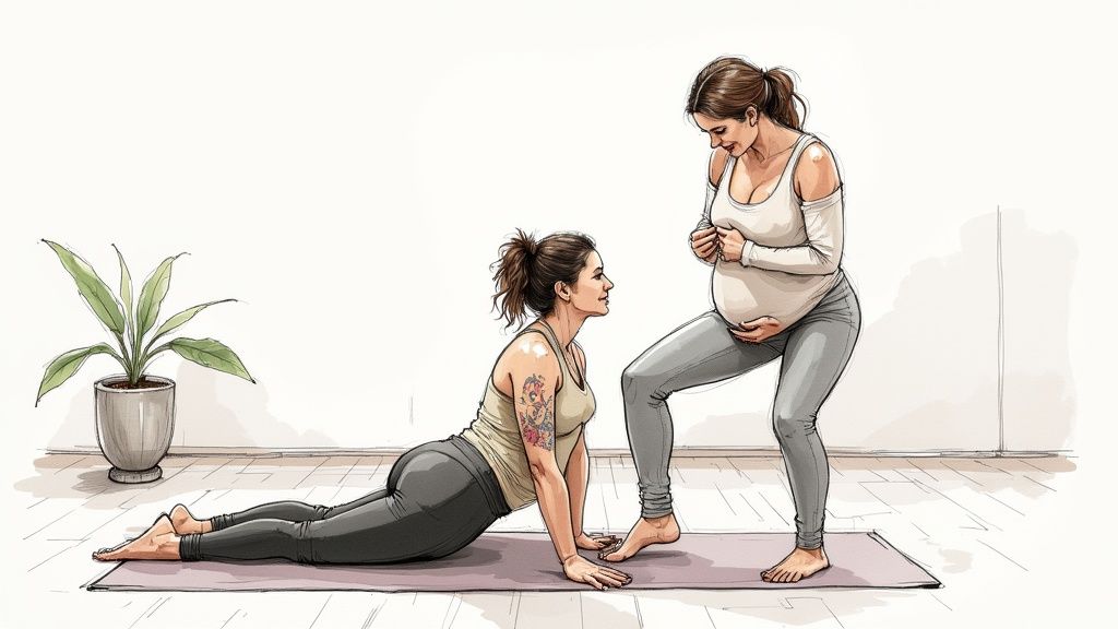 Starting Your First Pregnancy Yoga Session