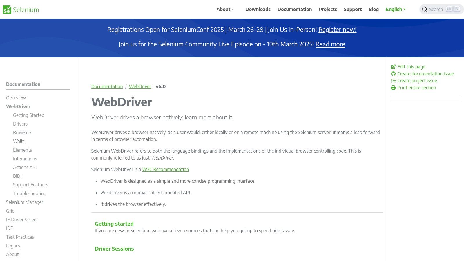 Selenium WebDriver