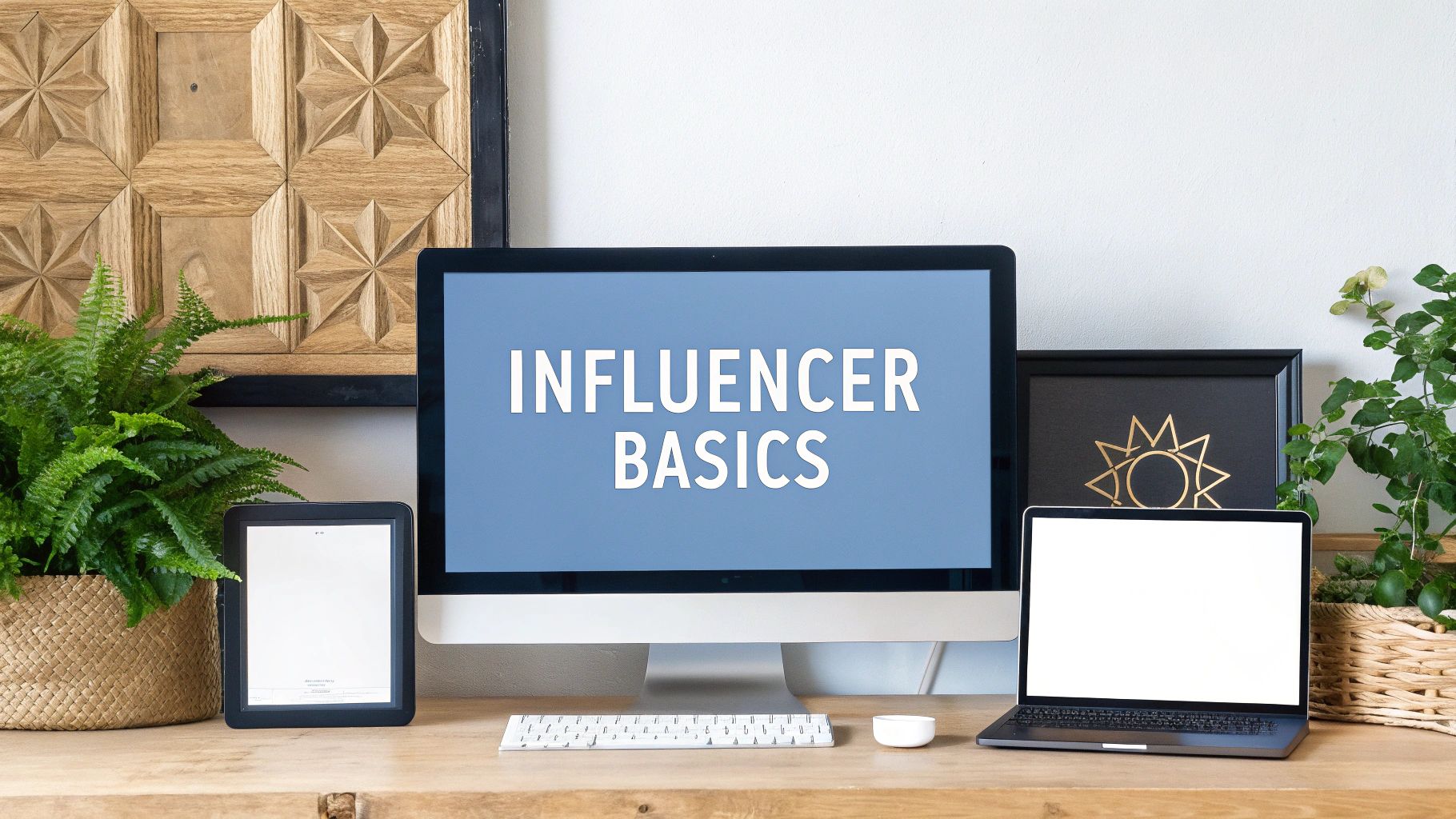 Influencer and phone