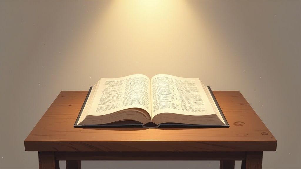 Bible on the table