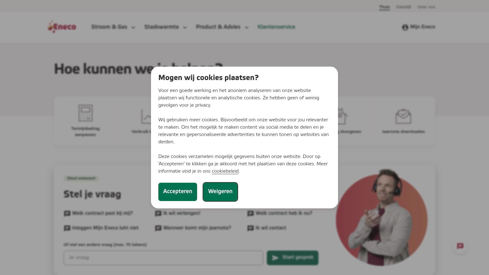 Eneco Customer Service Phone Line