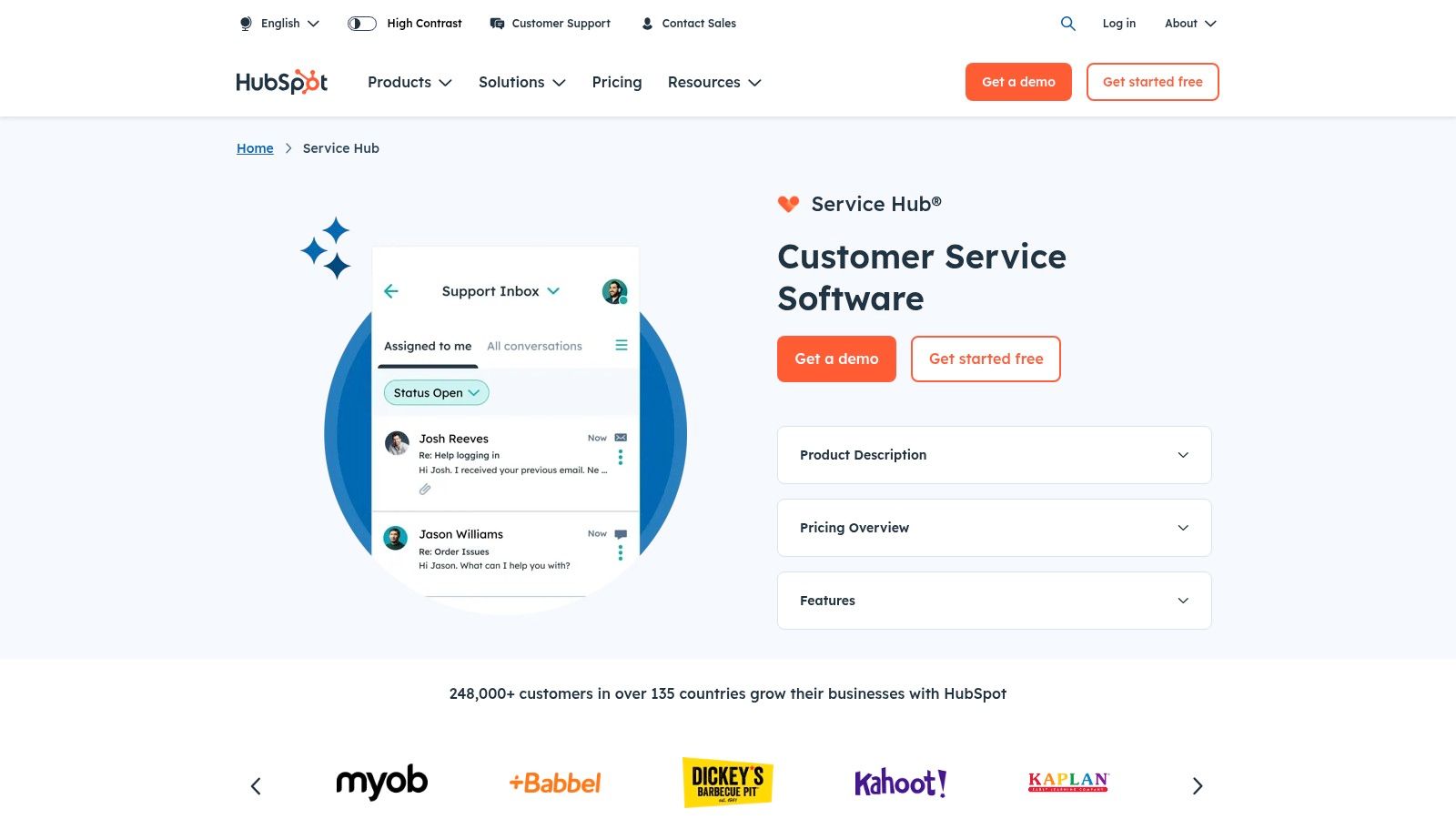 HubSpot Service Hub Dashboard