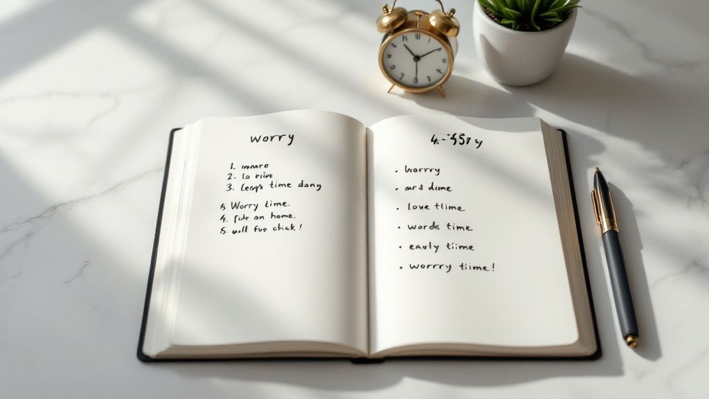 Worry Time Journal