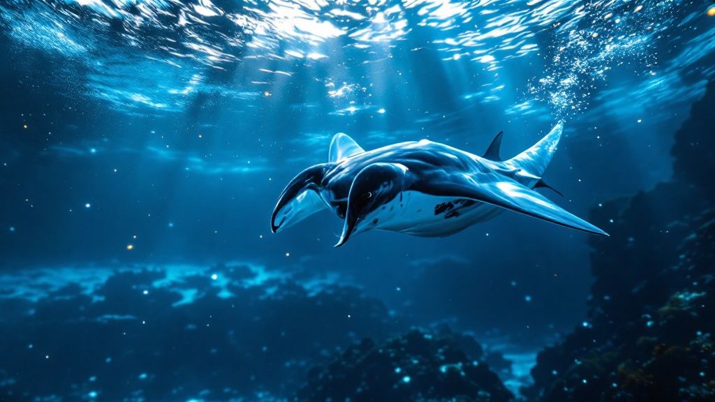 Dive with a Kona Manta Ray in Hawaii