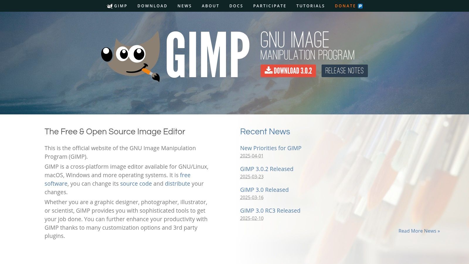 GIMP (GNU Image Manipulation Program)