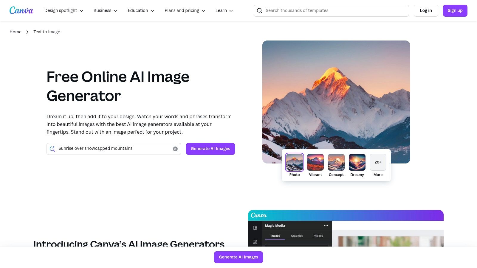Canva Text to Image