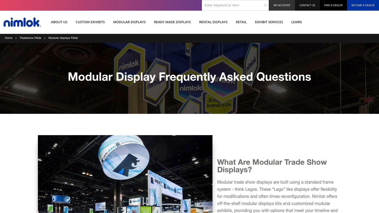 Custom Modular Trade Show Exhibits