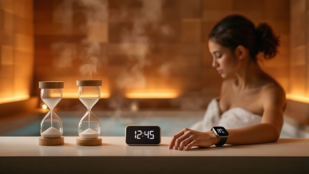 Track you time in the Sauna with Sauna Trakcer