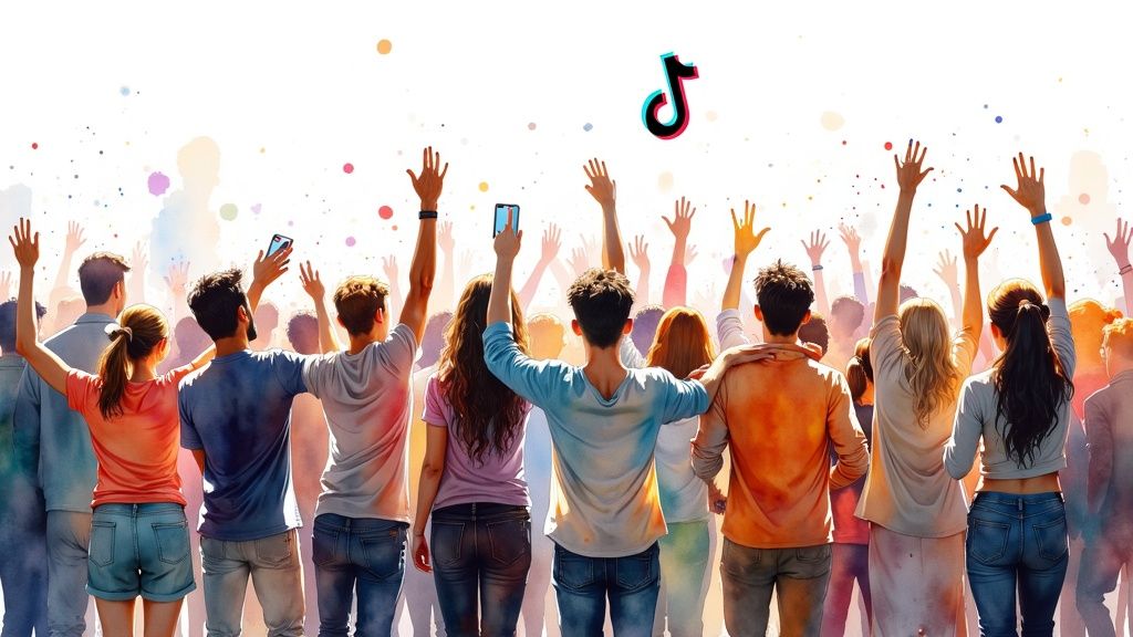 Distribution des vues sur TikTok