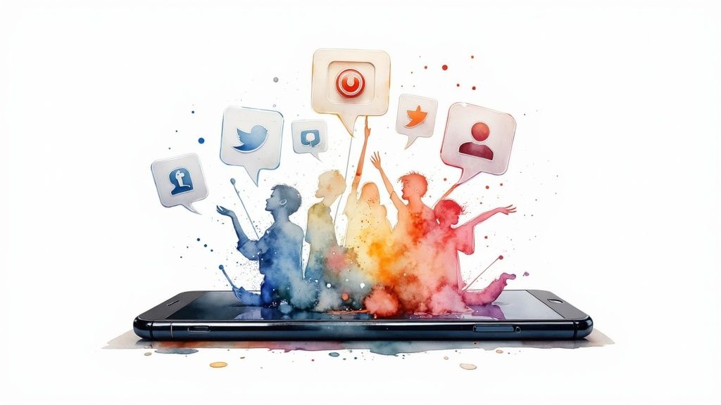 Publicité sur les réseaux sociaux