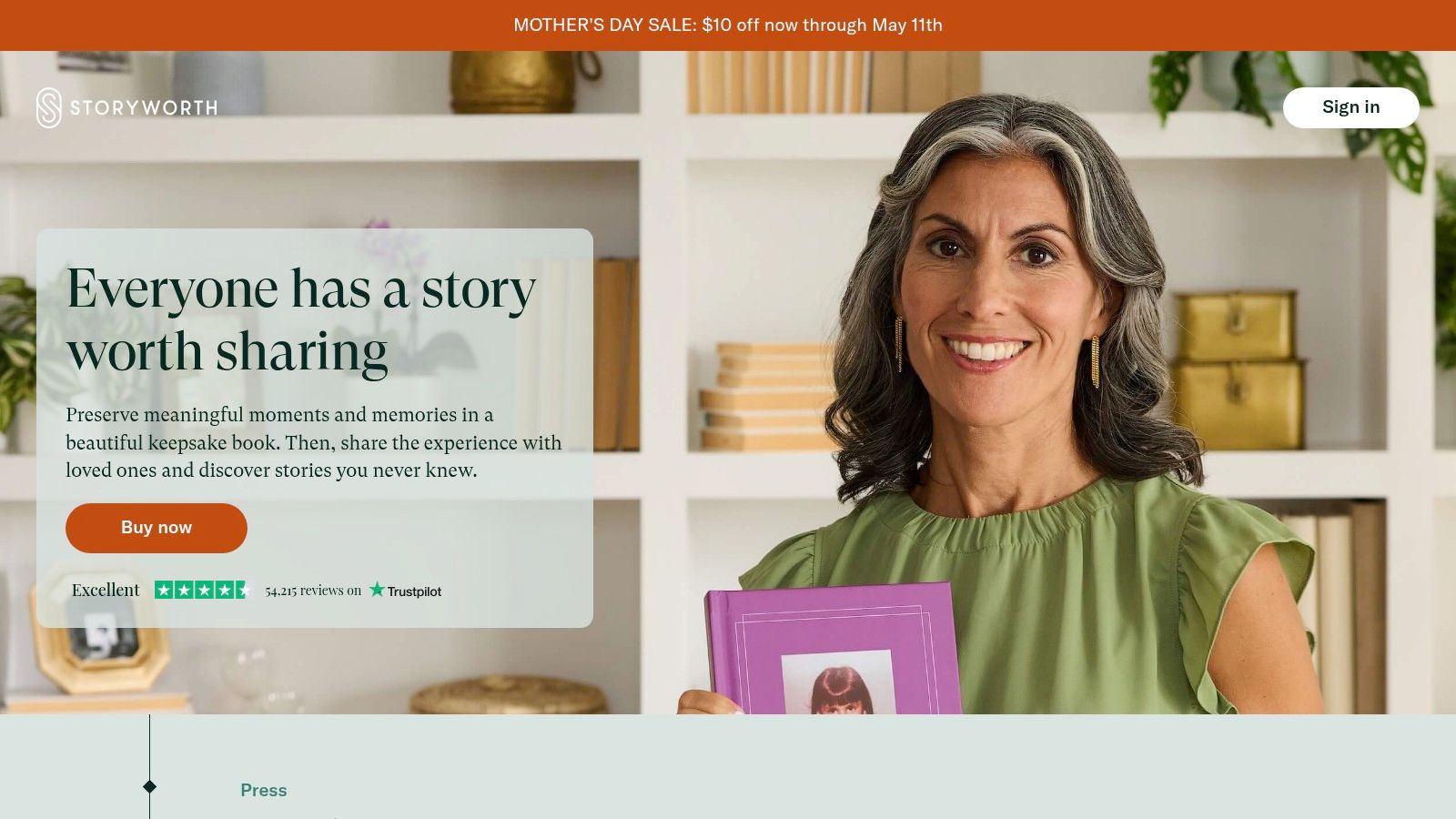 StoryWorth Personalized Memory Books