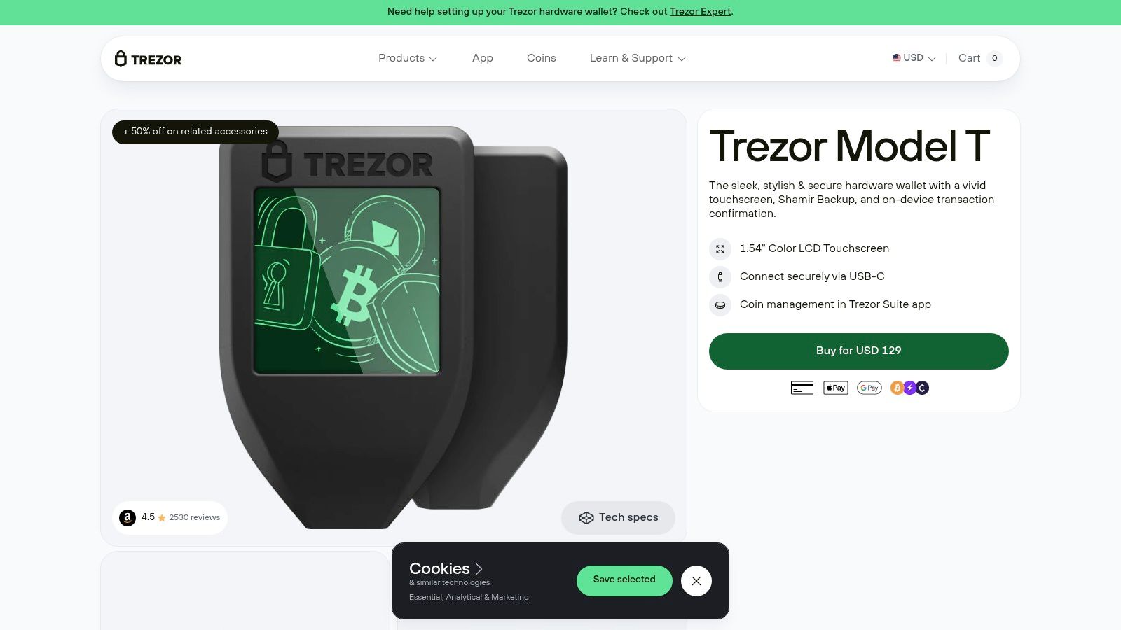 Trezor Model T