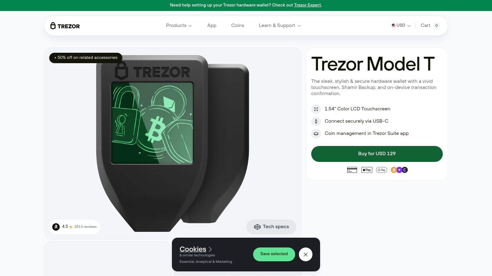 Trezor Model T