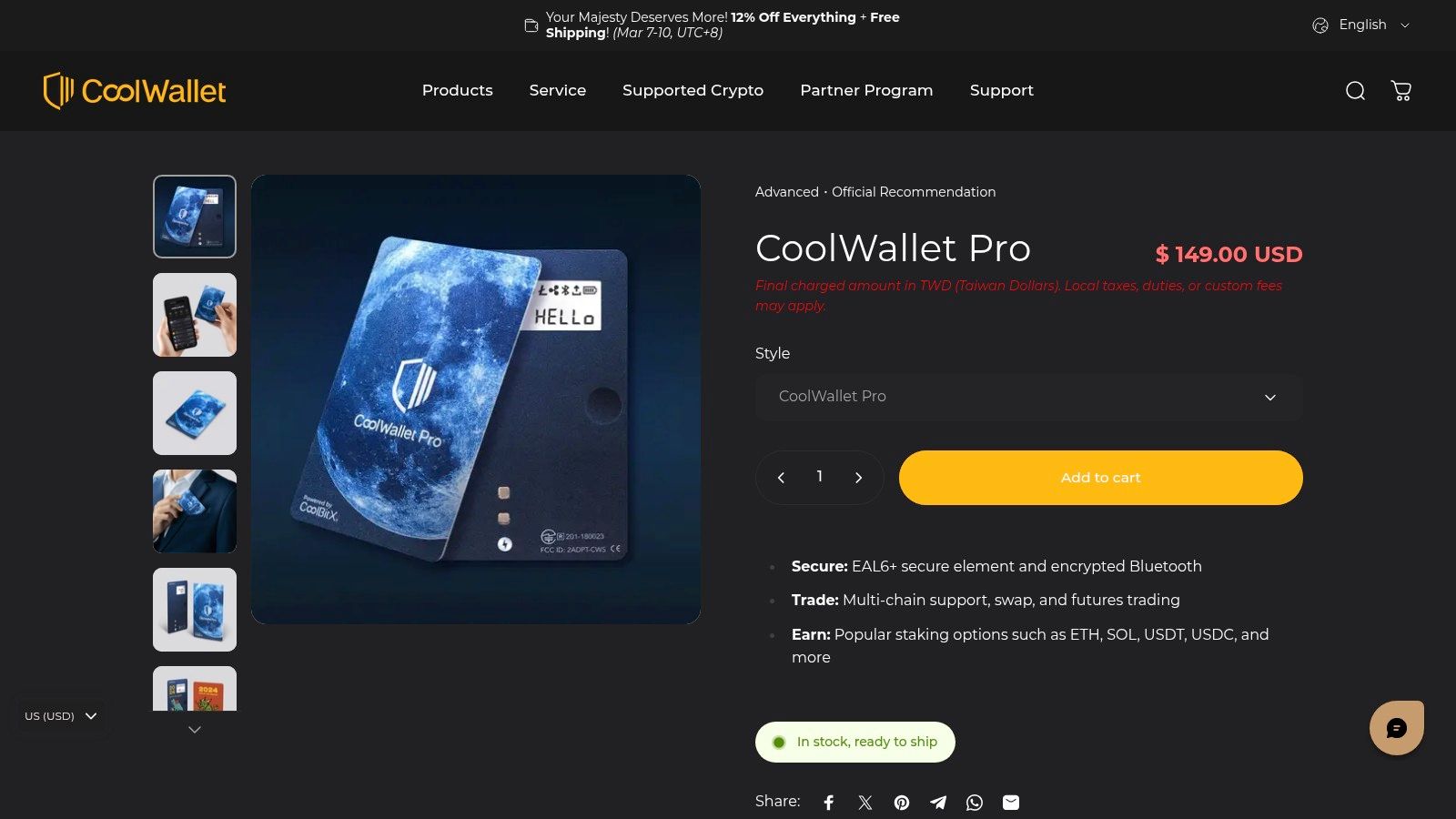CoolWallet Pro