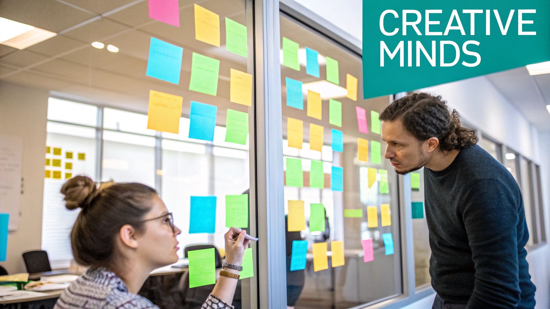 Diverse team collaborating