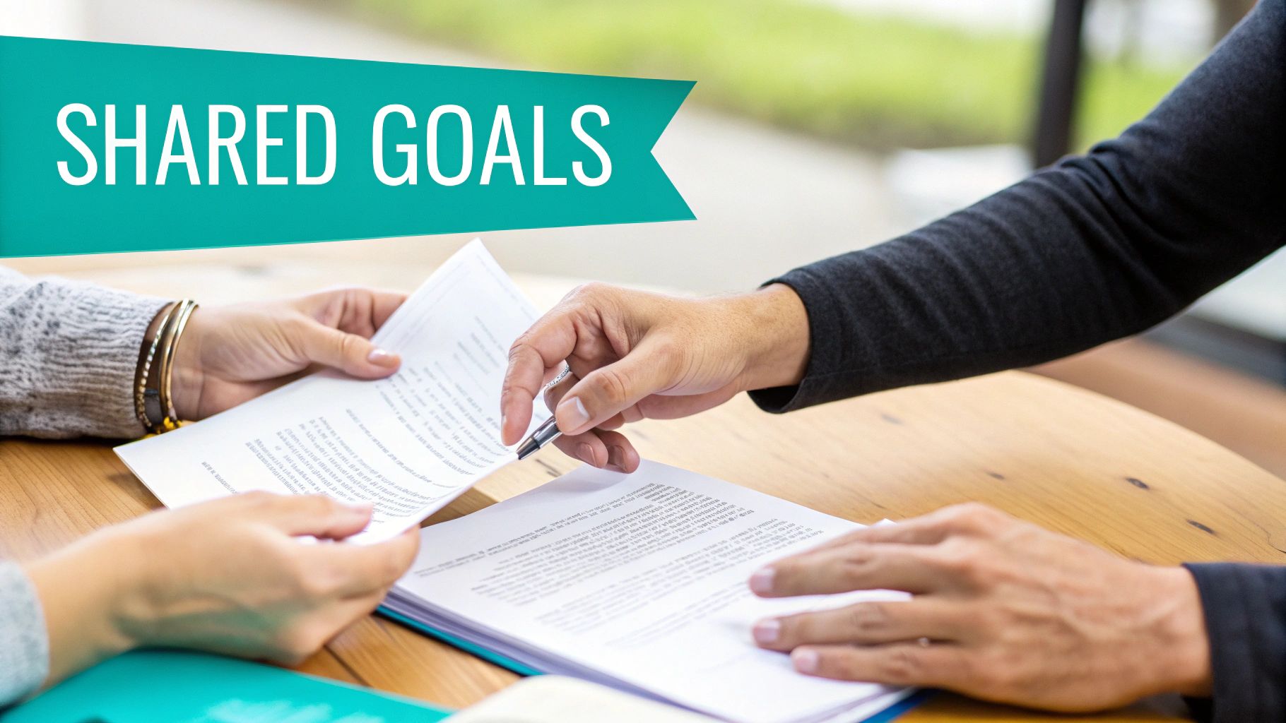 Team using technology to collaborate