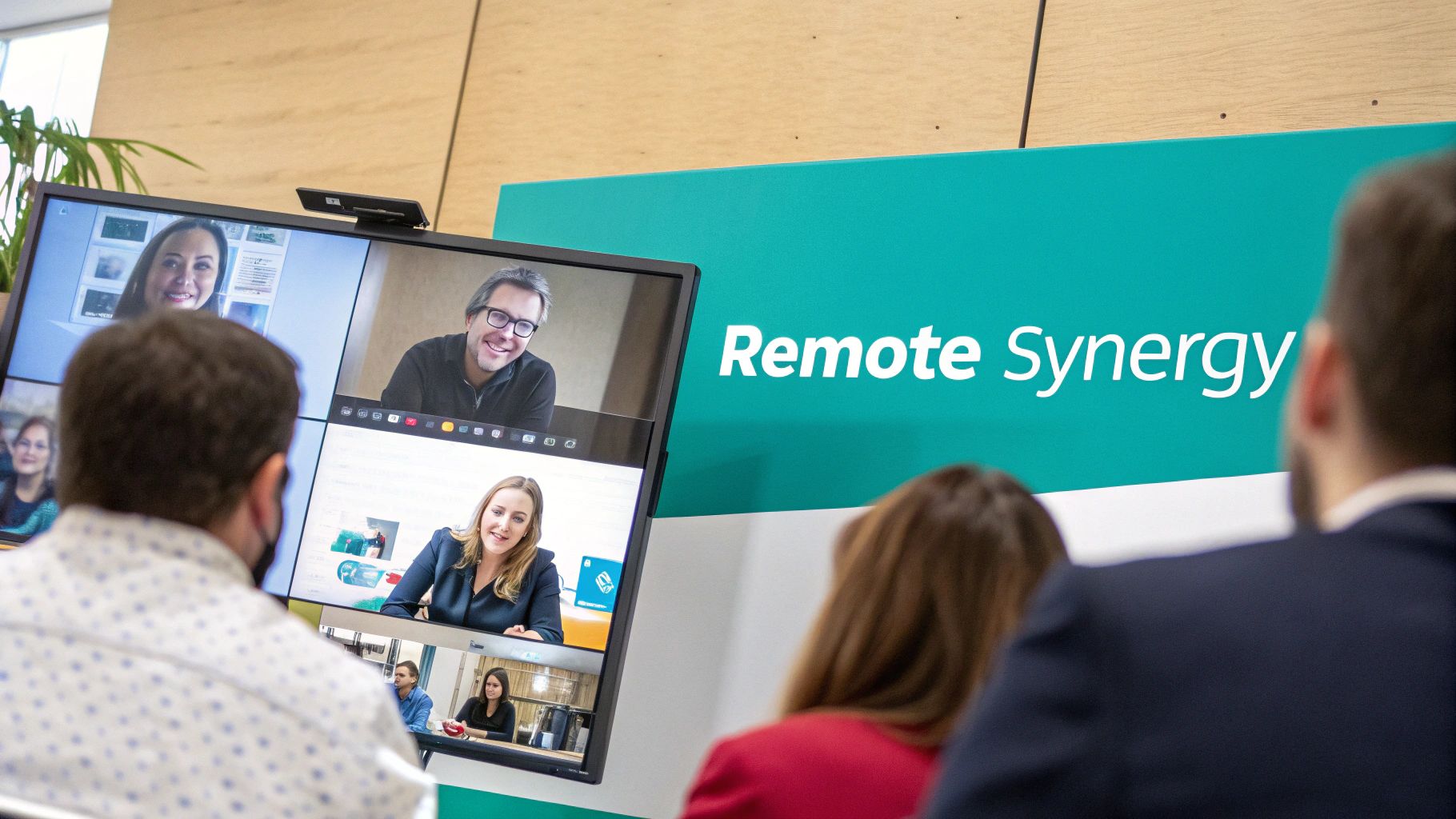 Team working through a problem