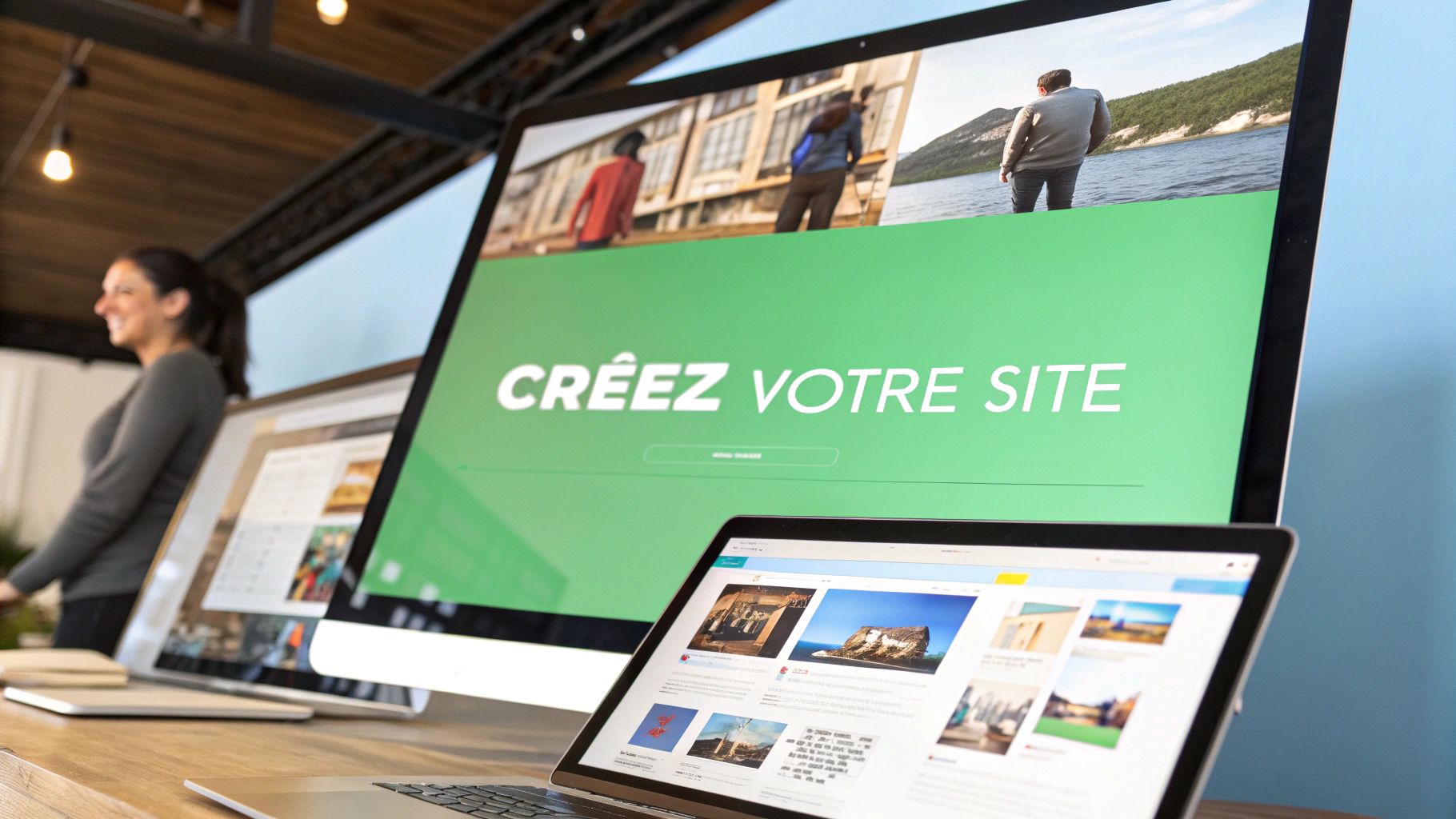 Page d'accueil Squarespace