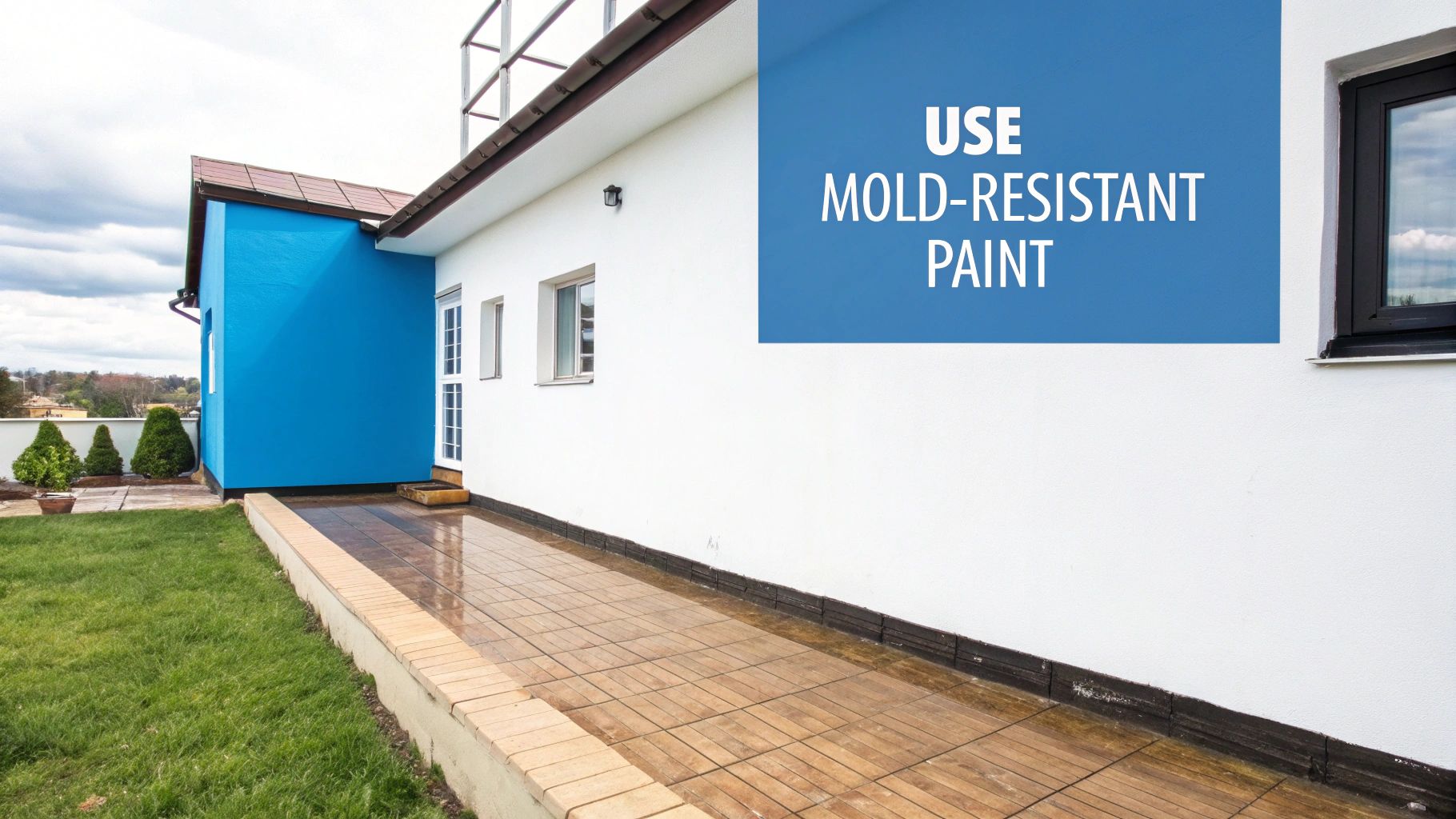 A mold-free bathroom.