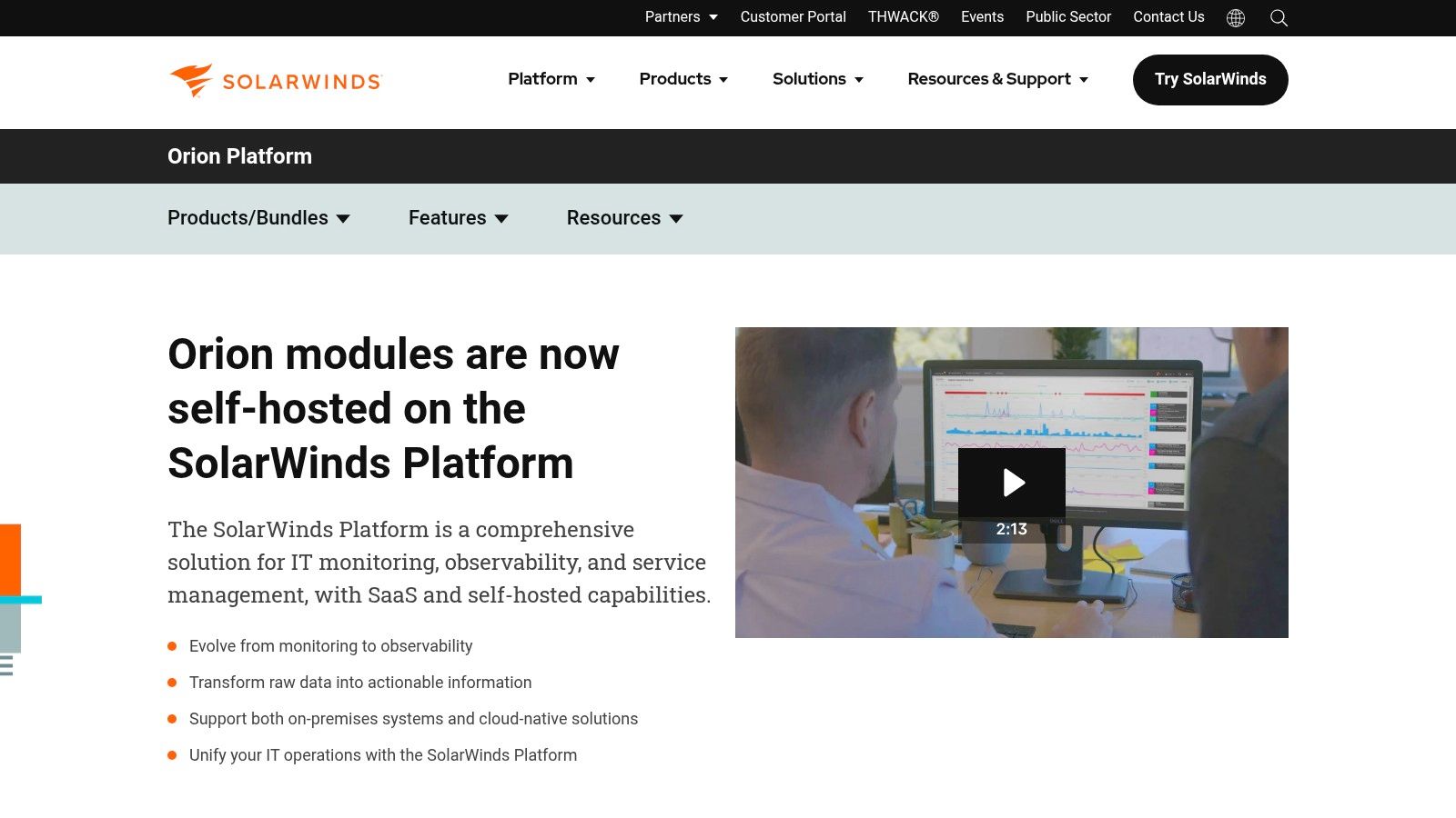 SolarWinds Orion Platform