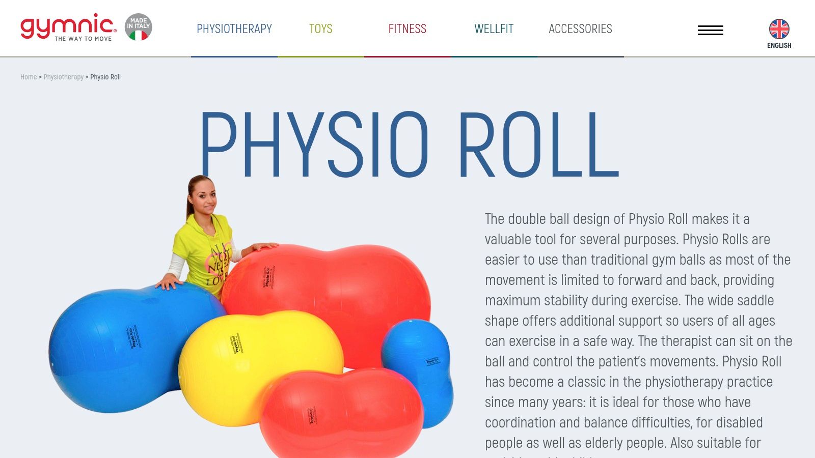 Rehabilitačná pomôcka Gymnic Physio Roll