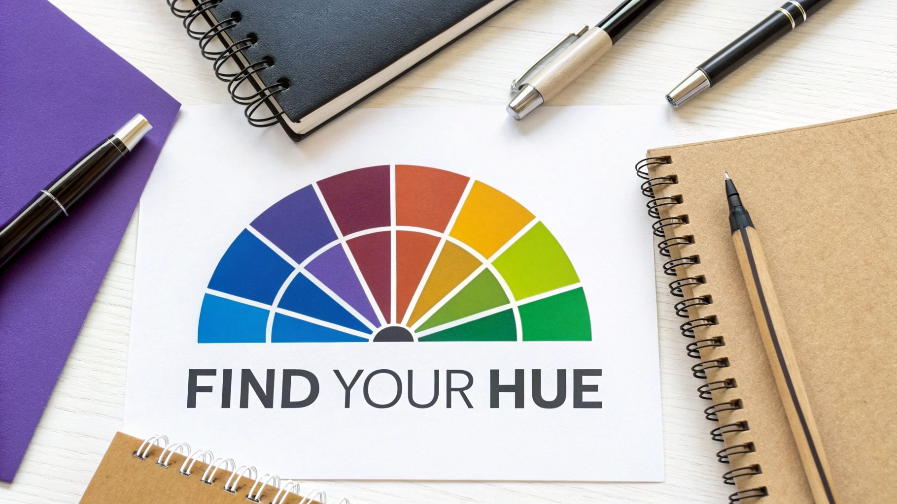 A woman having her colors analyzed.