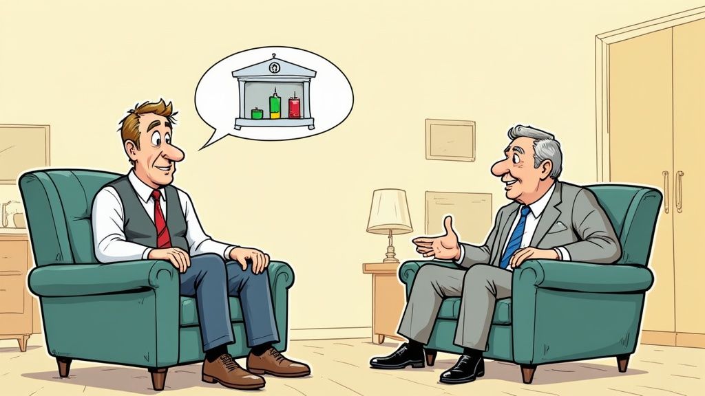 Image of two people in a job interview