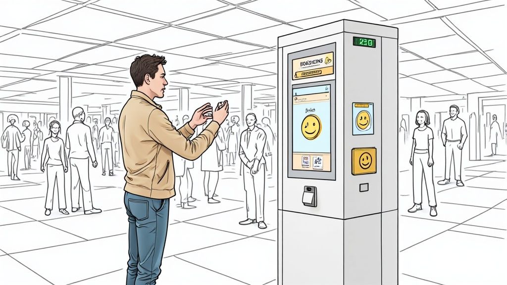 Interactive Customer Feedback Kiosk Template