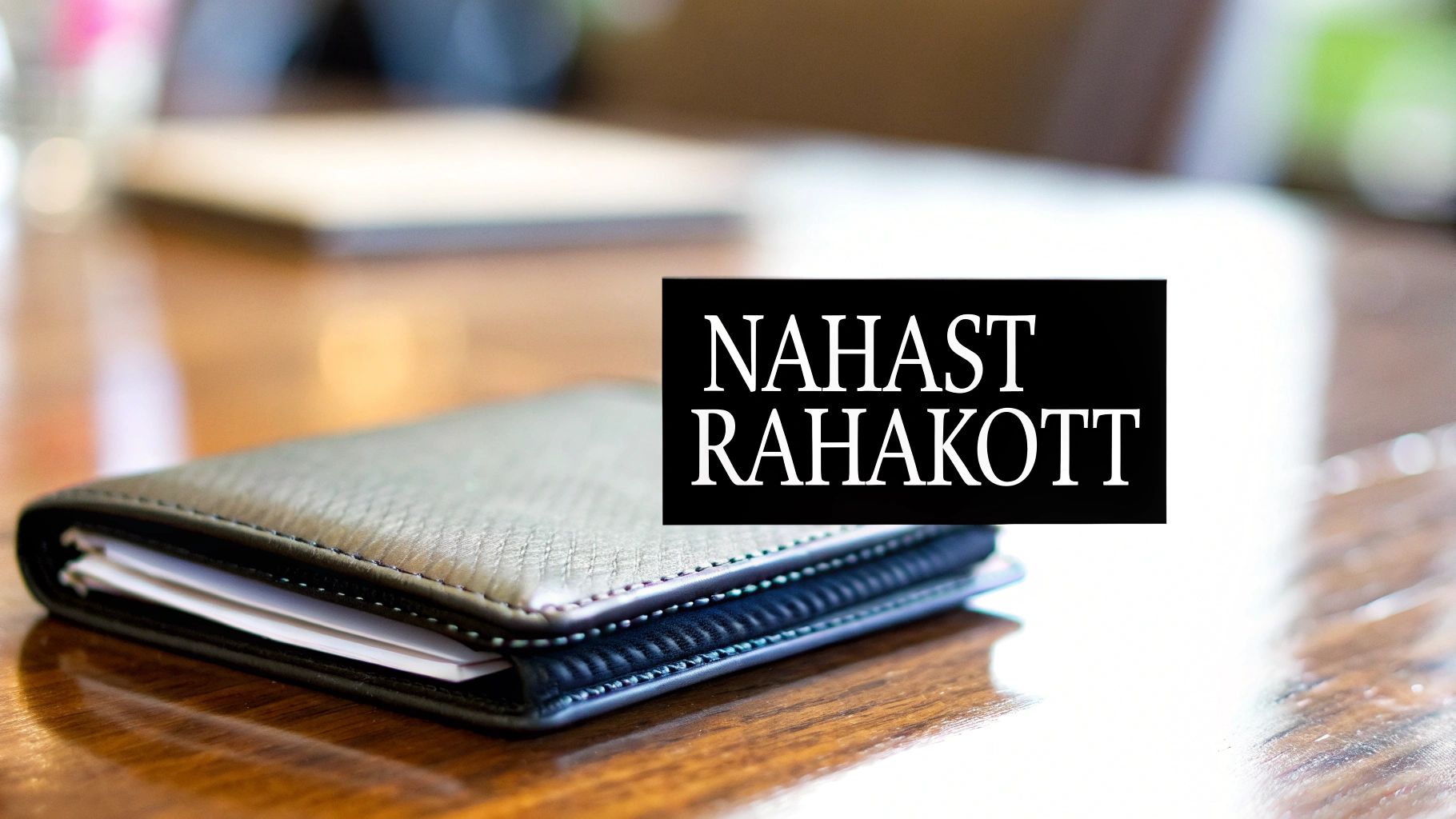 Nahast rahakott