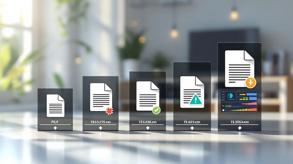 Image of a person holding a smartphone displaying images