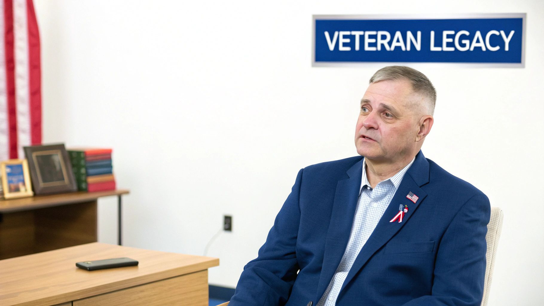 Veteran with family