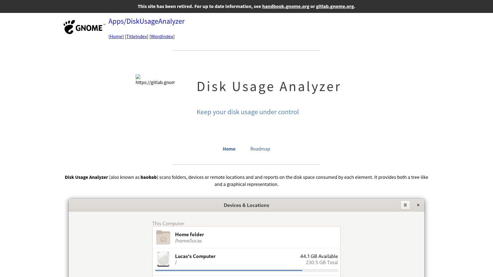 Disk Usage Analyzer (GNOME)