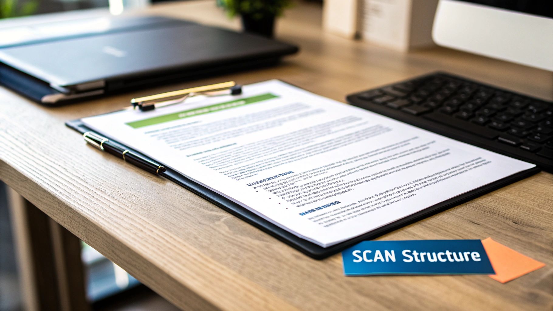 Structure for Scanability
