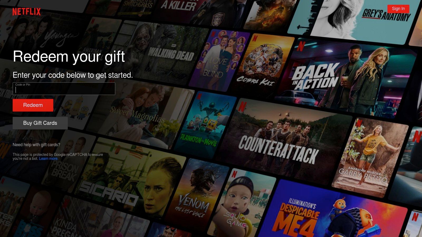 Netflix Gift Cards