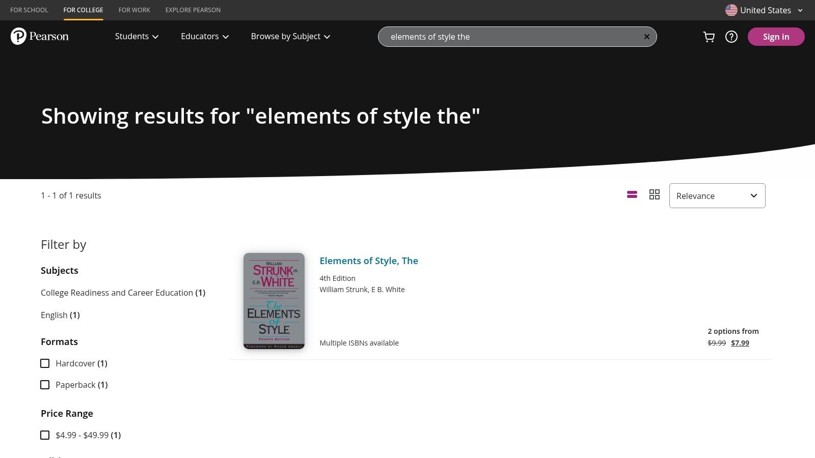 The Elements of Style by Strunk & White