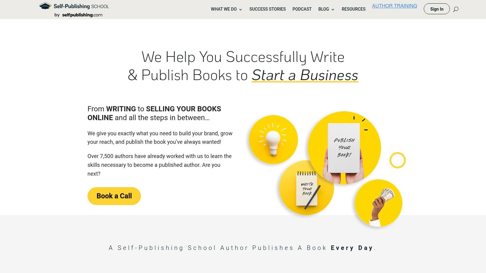 Self-Publishing School: How to Write Your First Book