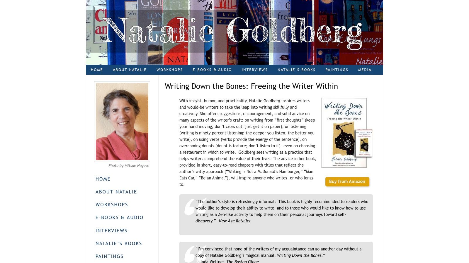 Writing Down the Bones by Natalie Goldberg