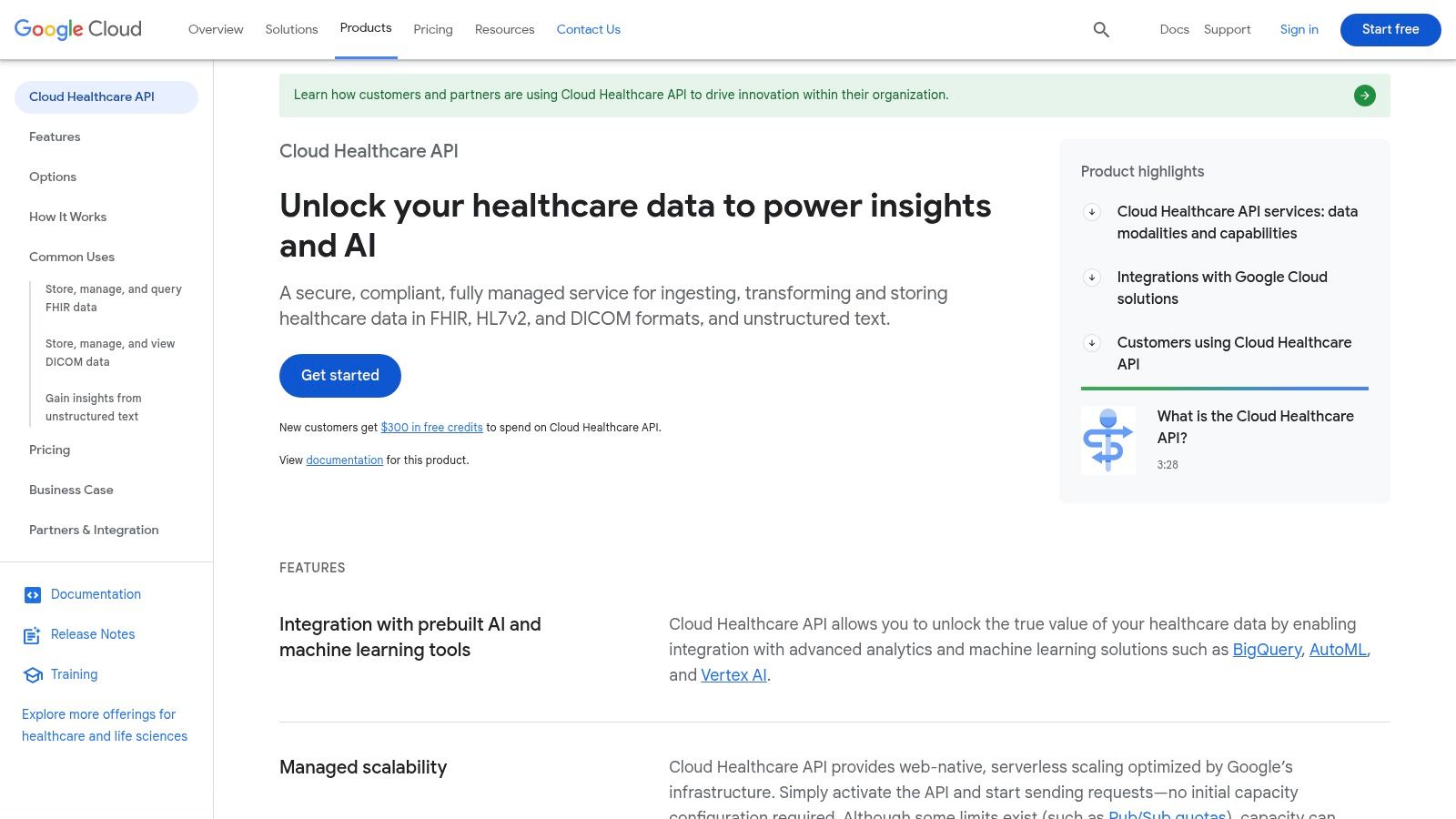 Google Cloud Healthcare API
