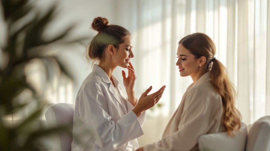 Uma imagem de produtos de skincare.