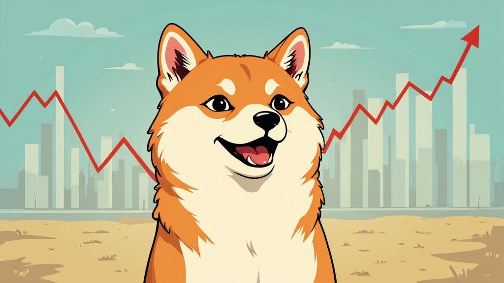 Shiba Inu graphic with market data