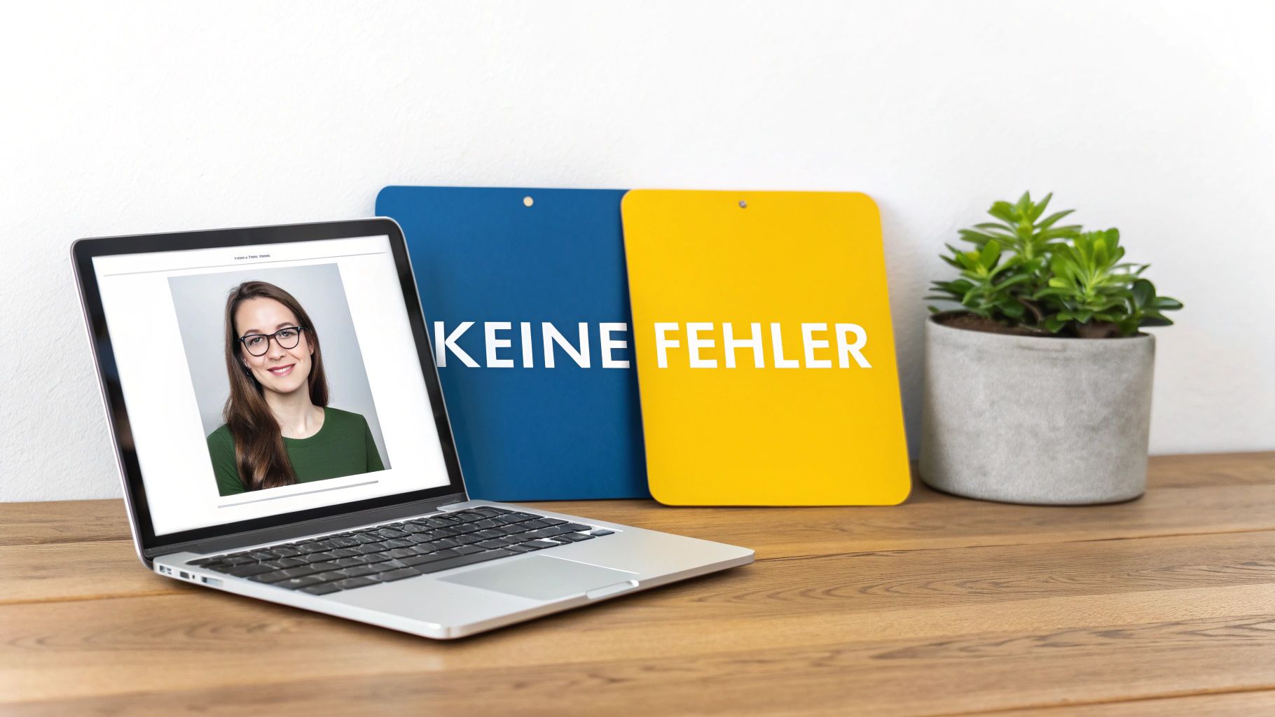 KI-generiertes Bewerbungsfoto