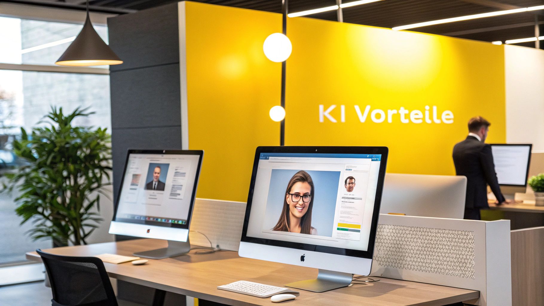 KI-generiertes Bewerbungsfoto
