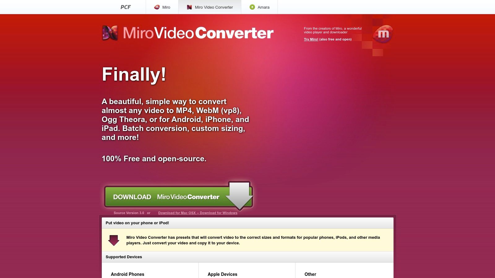 Miro Video Converter