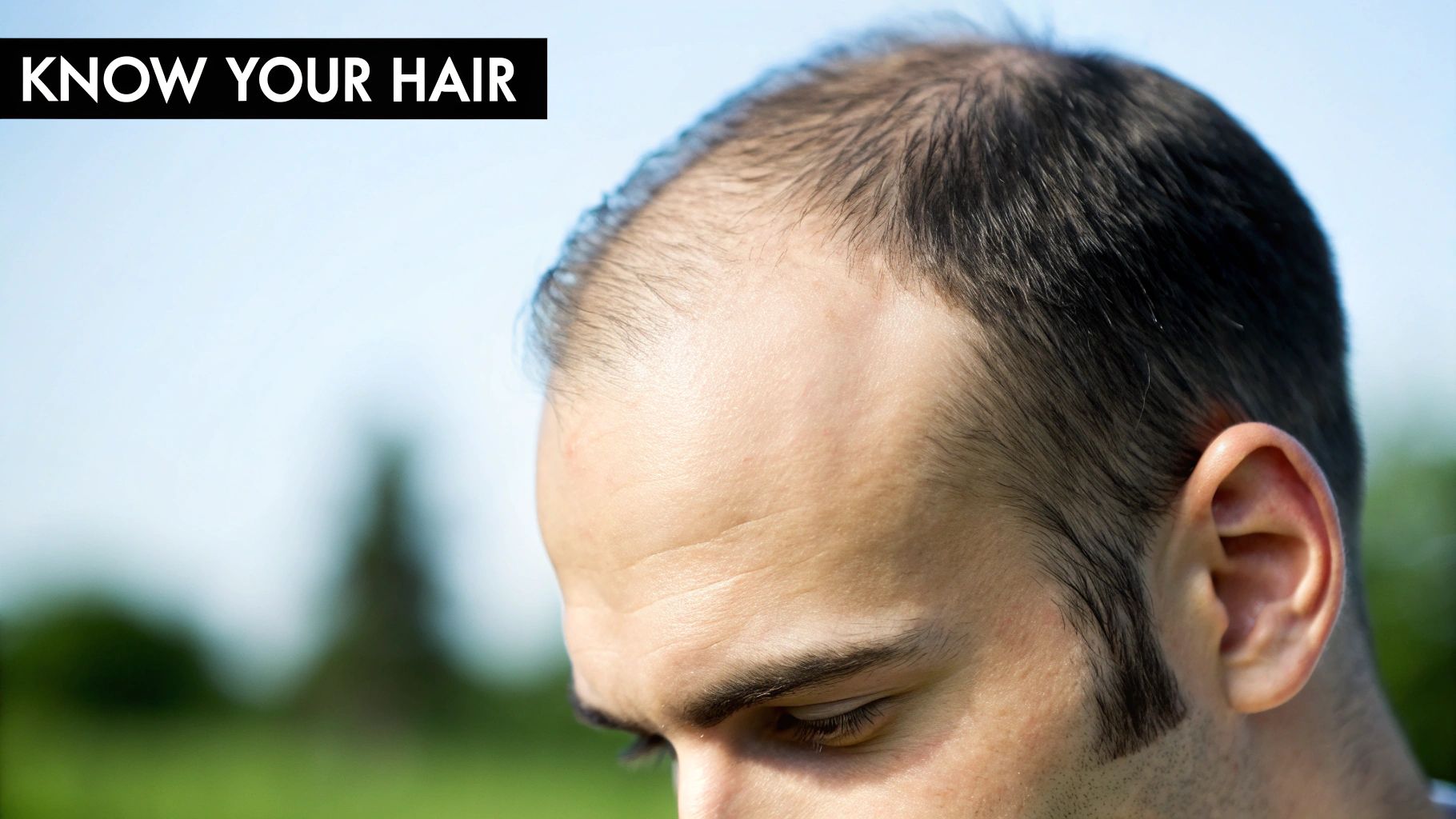 Diffuse hair thinning across the scalp