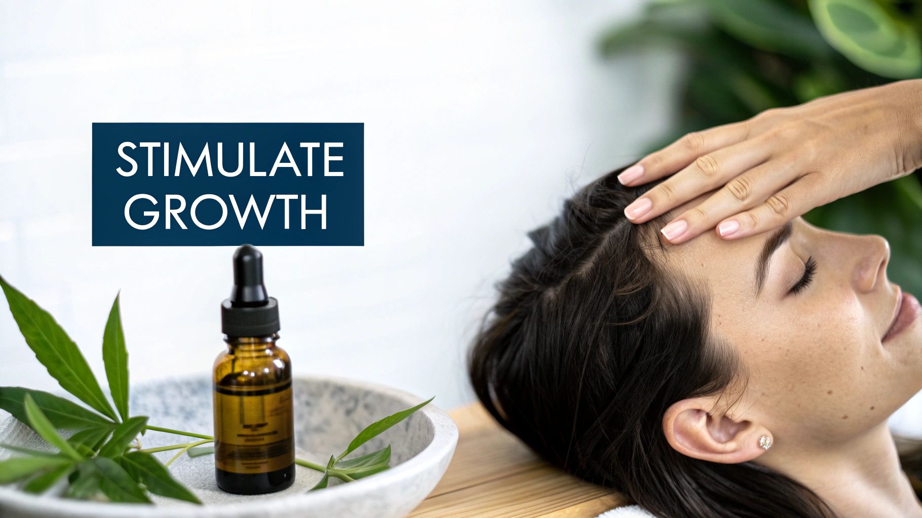 Scalp Massage with Essential Oils