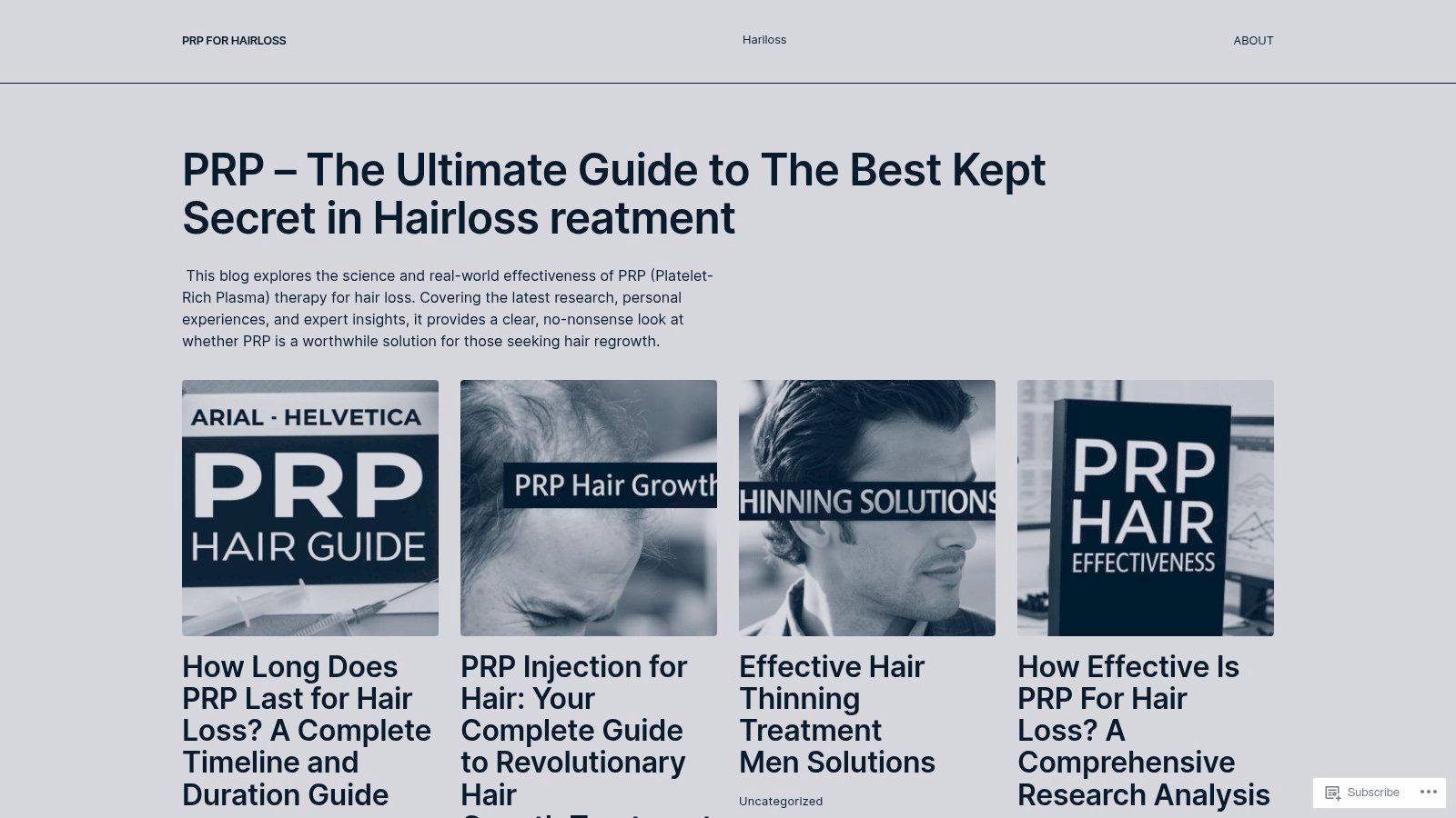 PRP For HairLoss