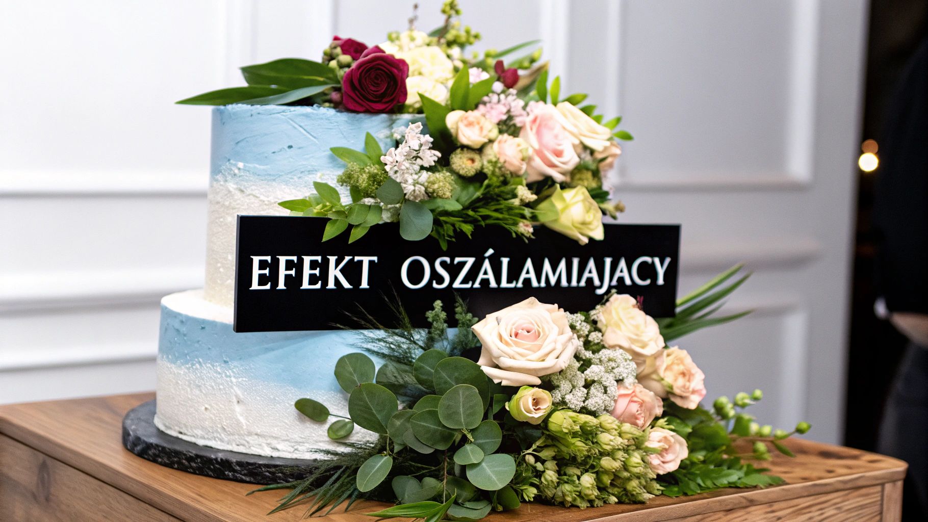 Tort z żywych kwiatów