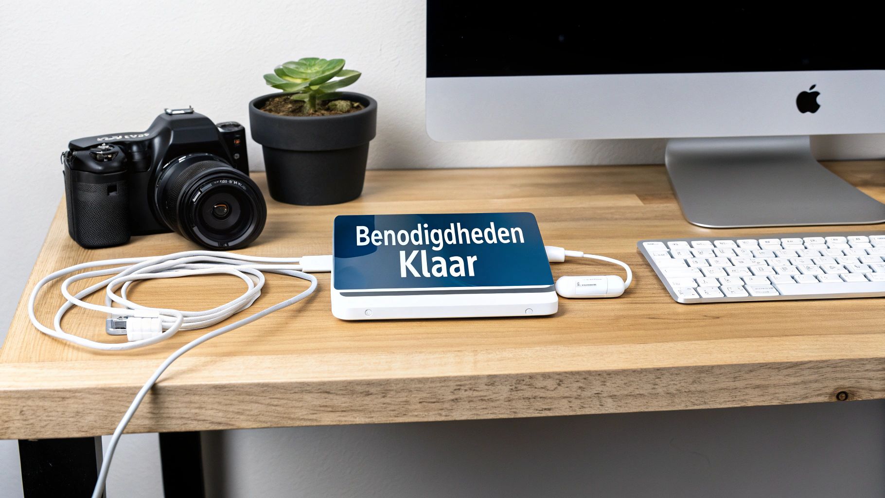 Smartphones en pc verbonden met een kabel